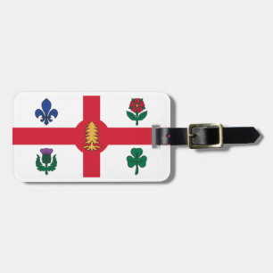 Vlag van Montreal, Quebec Bagagelabel
