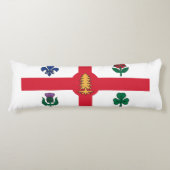 Vlag van Montreal, Quebec Body Pillow Lichaamskussen (Voorkant)