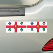 Vlag van Montreal, Quebec Bumpersticker (Op auto)