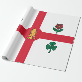 Vlag van Montreal (Quebec, Canada) Cadeaupapier