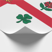 Vlag van Montreal (Quebec, Canada) Cadeaupapier (Hoek)