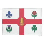 Vlag van Montreal (Quebec, Canada) Kussensloop (Voorkant-Links)