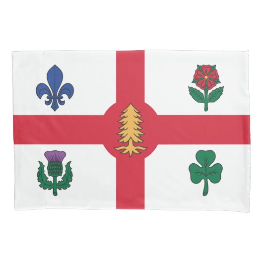 Vlag van Montreal (Quebec, Canada) Kussensloop (Voorkant-Links)