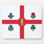 Vlag van Montreal (Quebec, Canada) Muismat (Voorkant)