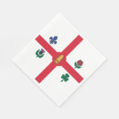 Vlag van Montreal (Quebec, Canada) Servet (Hoek)