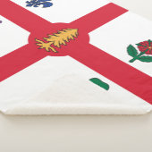 Vlag van Montreal (Quebec, Canada) Sherpa Deken (3/4)