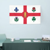 Vlag van Montreal (Quebec, Canada) Spandoek (Beurs)