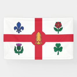 Vlag van Montreal (Quebec, Canada) Spandoek