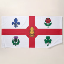 Vlag van Montreal (Quebec, Canada)