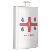 Vlag van Montreal, Quebec Flask Flacon (Rechts)