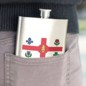 Vlag van Montreal, Quebec Flask Flacon (Voorbeeld)