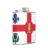 Vlag van Montreal, Quebec Fles Heupfles (Rechts)