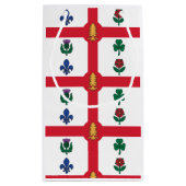 Vlag van Montreal, Quebec Klein Cadeauzakje (Achterkant)