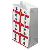 Vlag van Montreal, Quebec Klein Cadeauzakje (Achterkant Gekanteld)