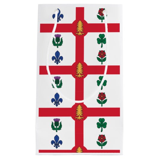 Vlag van Montreal, Quebec Klein Cadeauzakje (Voorkant)