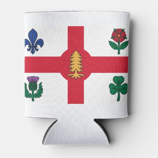 Vlag van Montreal, Quebec-Koelbox Blikjeskoeler (Voorkant)