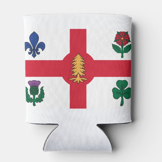 Vlag van Montreal, Quebec-Koelbox Blikjeskoeler (Achterkant)