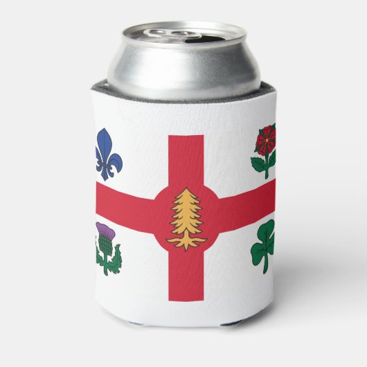 Vlag van Montreal, Quebec-Koelbox Blikjeskoeler (Blikje Achterkant)