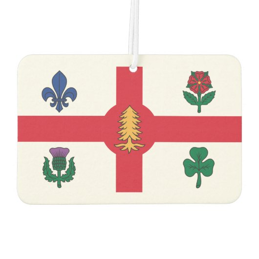 Vlag van Montreal, Quebec Luchtverfrisser (Achterkant)