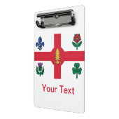 Vlag van Montreal, Quebec Mini Clipboard Klembord (Angled2)
