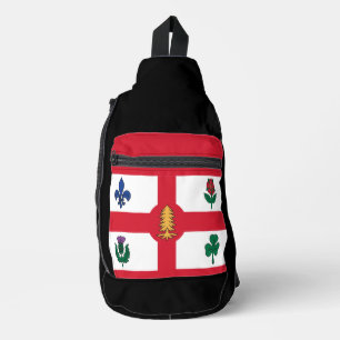 Vlag van Montreal, Quebec Sling Bag
