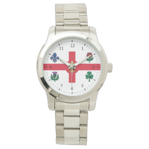 Vlag van Montreal, Quebec Watch Horloge