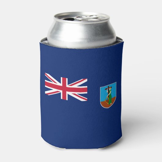 Vlag van Montserrat Blikjeskoeler (Blikje Voorkant)
