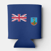 Vlag van Montserrat Blikjeskoeler (Achterkant)