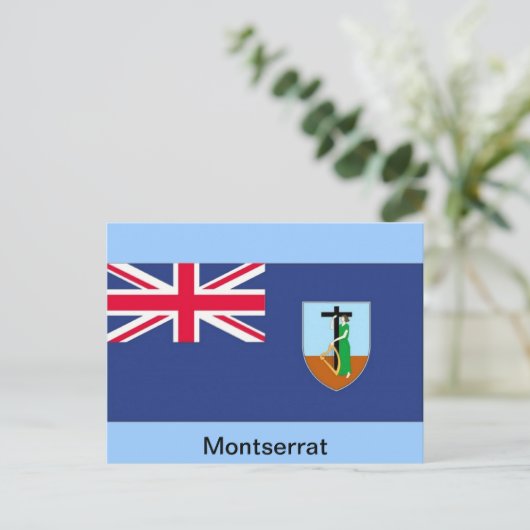 Vlag van Montserrat Briefkaart (Staand voorkant)