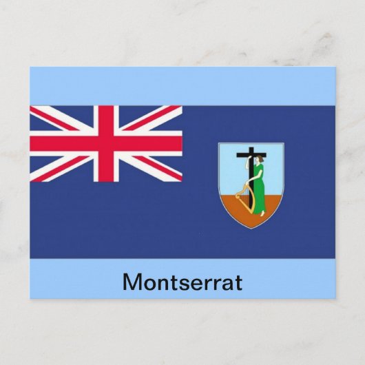 Vlag van Montserrat Briefkaart (Voorkant)