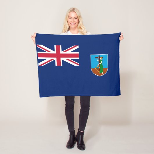 Vlag van Montserrat Fleece Deken (In situ)