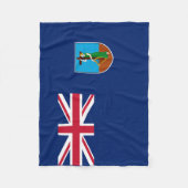 Vlag van Montserrat Fleece Deken (Voorkant)