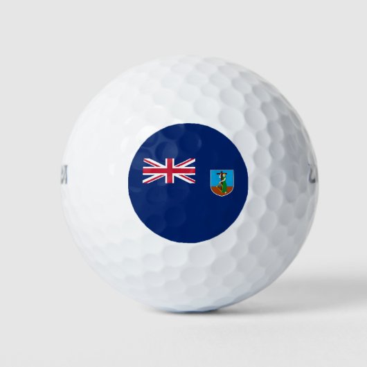 Vlag van Montserrat Golfballen (Voorkant)