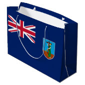 Vlag van Montserrat Groot Cadeauzakje (Achterkant Gekanteld)