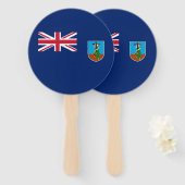 Vlag van Montserrat Handwaaier (Voorkant en achterkant)