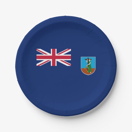Vlag van Montserrat Papieren Bordje (Voorkant)