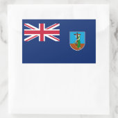 Vlag van Montserrat Rechthoekige Sticker (Tas)