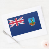 Vlag van Montserrat Rechthoekige Sticker (Envelop)