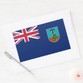 Vlag van Montserrat Rechthoekige Sticker (Envelop)