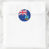 Vlag van Montserrat Ronde Sticker (Tas)