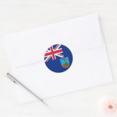 Vlag van Montserrat Ronde Sticker (Envelop)