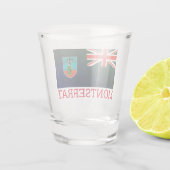 Vlag van Montserrat Shot Glas (Achterkant)