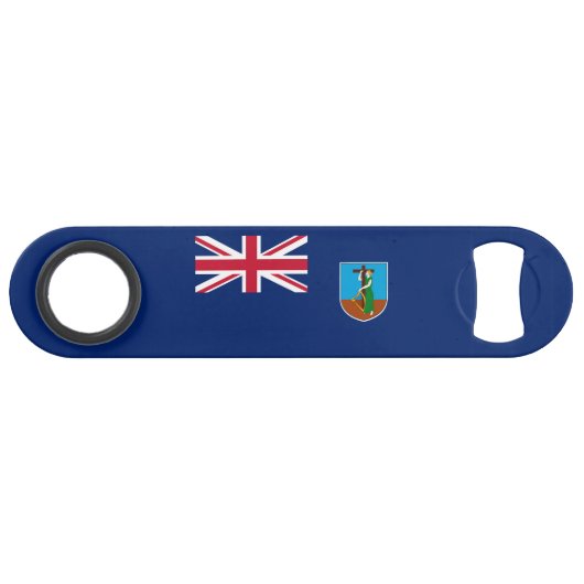 Vlag van Montserrat Speed Flessenopener (Voorkant (Horizontaal))