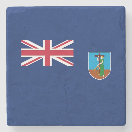 Vlag van Montserrat Stenen Onderzetter (Voorkant)