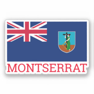 Vlag van Montserrat Sticker