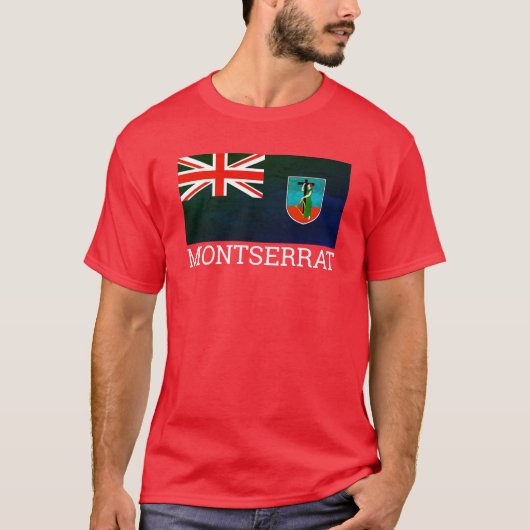 Vlag van Montserrat T-Shirt (Voorkant)