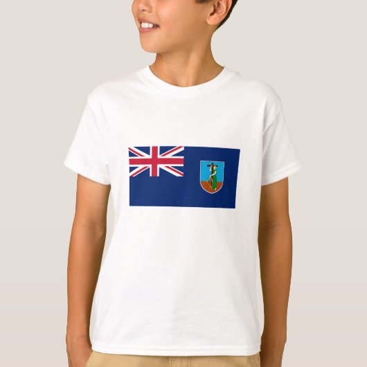 Vlag van Montserrat T-shirt (Voorkant)