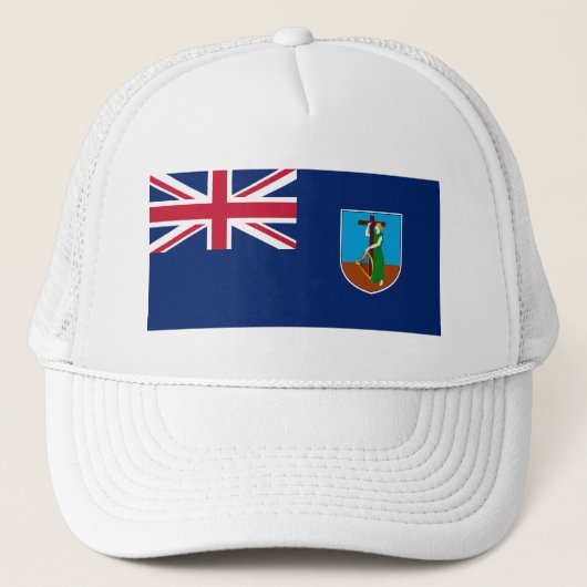 Vlag van Montserrat Trucker Pet (Voorkant)