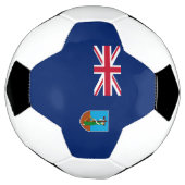 Vlag van Montserrat Voetbal (Gedraaid)