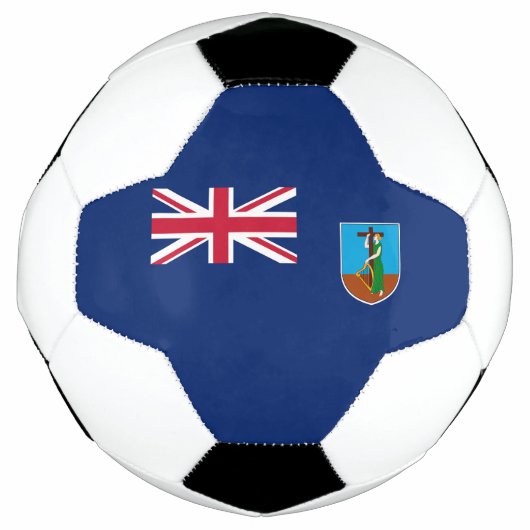 Vlag van Montserrat Voetbal (Voorkant)